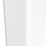 Press Type Trash Can with Cover 15L Capacity Plastic Garbage Bin for Bathroom Toilet Kitchen White