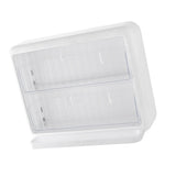 Wall Mounted Coffee Capsule Holder Clear Acrylic Compact Tea Bag Storage Rack for Office S One Layer Without Grid + One Layer with Three Compartments - Close-Up Angle