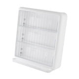 Wall Mounted Coffee Capsule Holder Clear Acrylic Compact Tea Bag Storage Rack for Office L Two Layer Without Grids + One Layer with Three Compartments - Extra Image