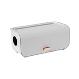 Cable Management Box Plastic Easy Assemble Safety Protection Cord Organizer Box for Power Strips Chargers Adapters Wires White