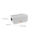 Cable Management Box Plastic Easy Assemble Safety Protection Cord Organizer Box for Power Strips Chargers Adapters Wires White