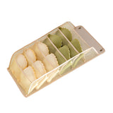 Closet Hanging Underwear Organizer Mesh Oxford Cloth PP Board Underwear Wall Shelf Wardrobe Hanging Storage Bag for Bra Socks Underpants 5 Pockets Beige - Front View