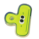 Stationery Clip Plastic Cute Cartoon Double Sided Multifunctional Long Tail Document Clamps For Office Supplies Binder Paper Green Expression