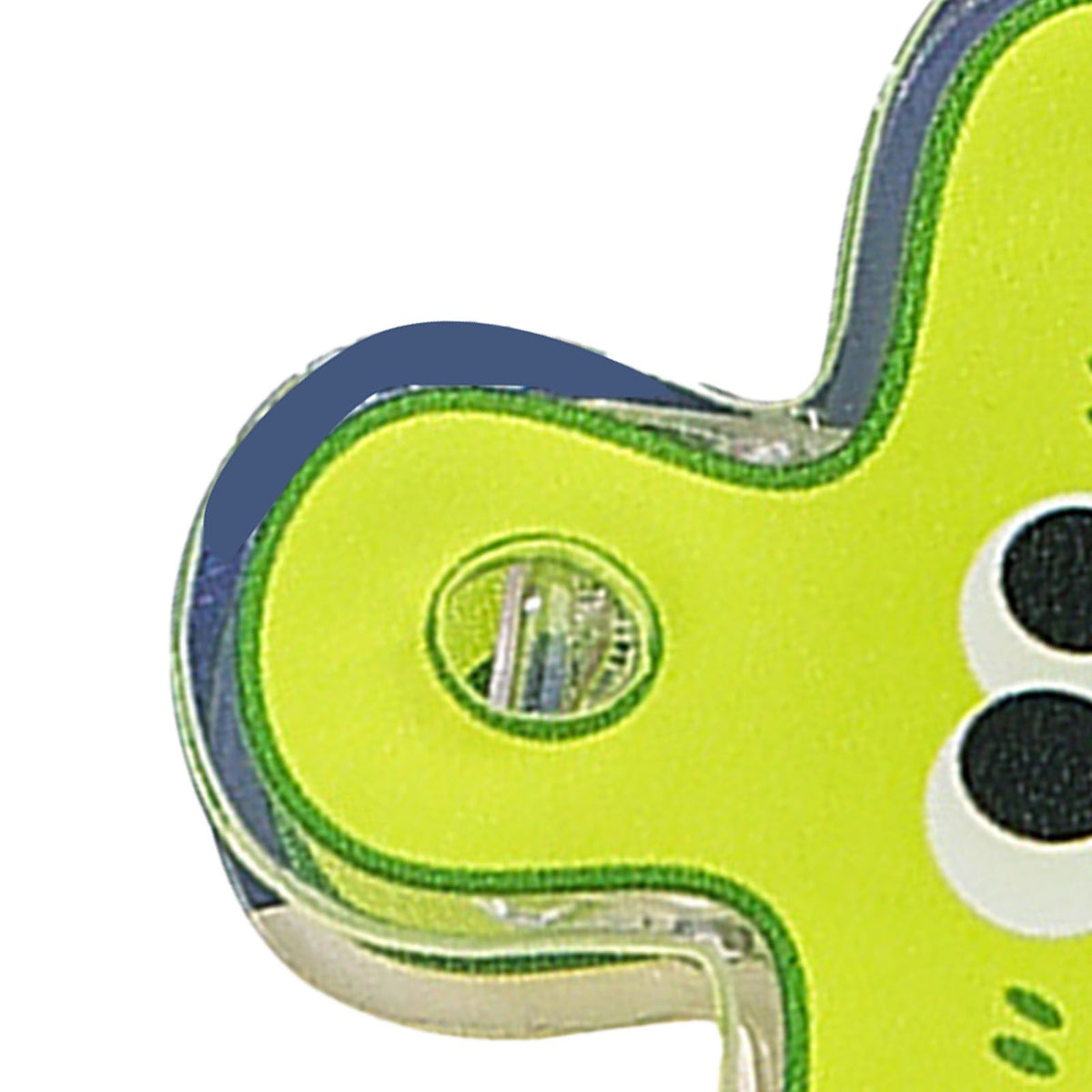 Stationery Clip Plastic Cute Cartoon Double Sided Multifunctional Long Tail Document Clamps For Office Supplies Binder Paper Green Expression