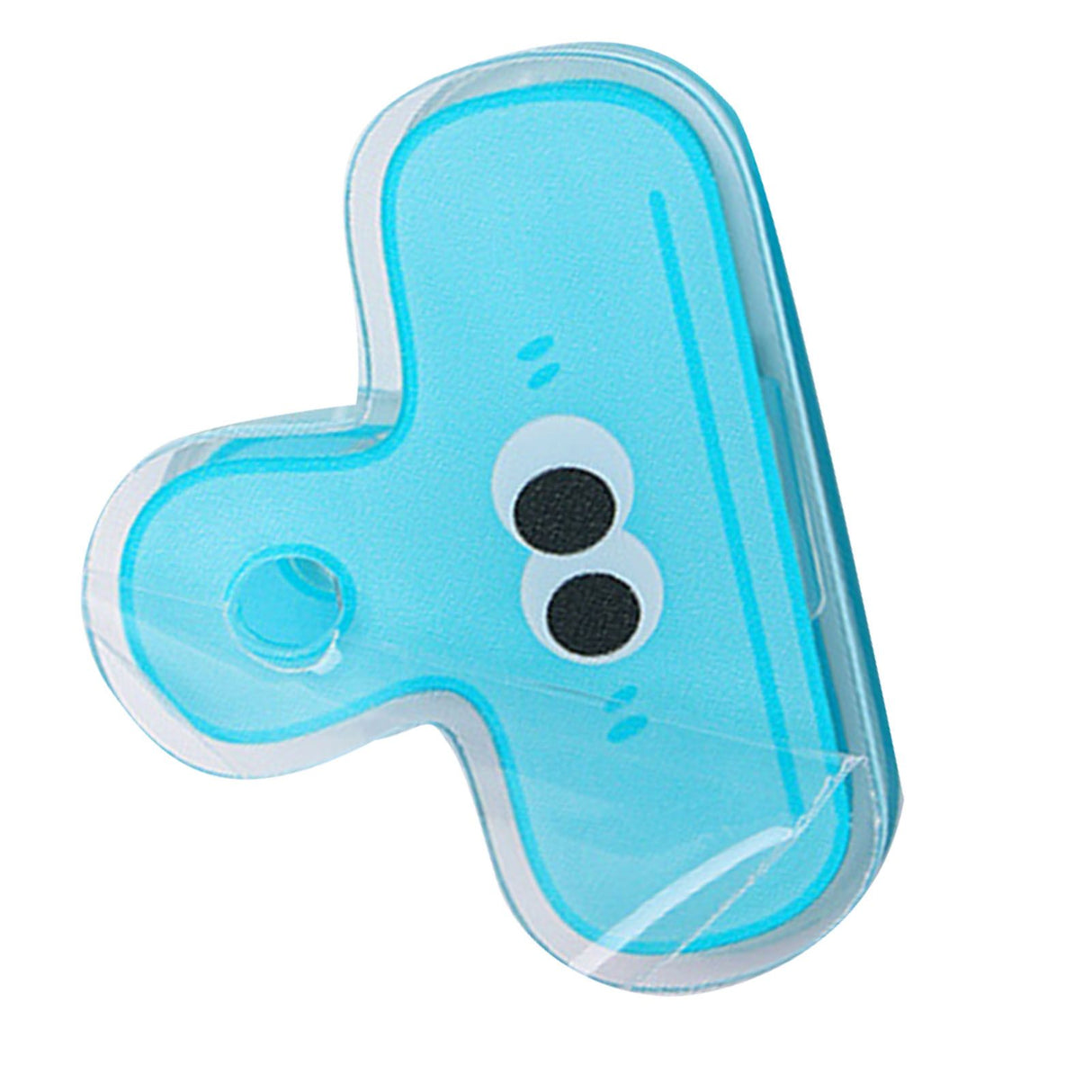 Stationery Clip Plastic Cute Cartoon Double Sided Multifunctional Long Tail Document Clamps For Office Supplies Binder Paper Blue Expression