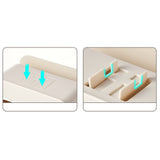 Desktop Tissue Box Multifunction Tissue Storage Dispenser with Phone Holder Remote Control Organizer Cream White