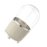 Rotating Pen Holder Desktop Makeup Brush Storage Organizer Plastic Home Decoration for Cosmetics Pencil White - Top-Down View