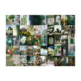 50PCS Nature Landscape Stickers Decorative Aesthetic Travel Scenery Scrapbooking Stickers for DIY Planner Journal Notebook Laptops Luggages Green