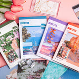 50PCS Nature Landscape Stickers Decorative Aesthetic Travel Scenery Scrapbooking Stickers for DIY Planner Journal Notebook Laptops Luggages Green - Extra Image