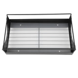 Pull Out Cabinet Organizer Carbon Steel Smooth Sliding Silent Slide Out Pantry Shelves for Bathroom Wardrobe Black M 227x401x85mm