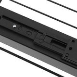 Pull Out Cabinet Organizer Carbon Steel Smooth Sliding Silent Slide Out Pantry Shelves for Bathroom Wardrobe Black M 227x401x85mm - Extra Image