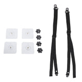 2Pcs Adjustable TV Safety Straps Adhesive Anti Tip Furniture Anchors for Baby Proofing Flat Screens Fix to Wall Cabinet Stand Desk