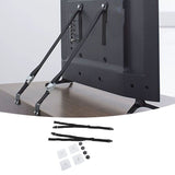 2Pcs Adjustable TV Safety Straps Adhesive Anti Tip Furniture Anchors for Baby Proofing Flat Screens Fix to Wall Cabinet Stand Desk - Extra Image