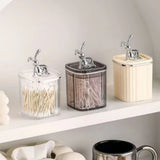 Toothpick Holder Large Capacity Fashion Look Toothpick Container Storage Box Jar for Home Restaurant Transparent