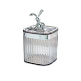 Toothpick Holder Large Capacity Fashion Look Toothpick Container Storage Box Jar for Home Restaurant Smoky Gray