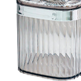 Toothpick Holder Large Capacity Fashion Look Toothpick Container Storage Box Jar for Home Restaurant Smoky Gray - Close-Up Angle