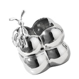 Storage Box Ceramic Modern Exquisite Rabbit Shape Decoration Multi Purpose Organizer Box for Cosmetics Keys Home Decor Silver
