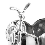 Storage Box Ceramic Modern Exquisite Rabbit Shape Decoration Multi Purpose Organizer Box for Cosmetics Keys Home Decor Silver