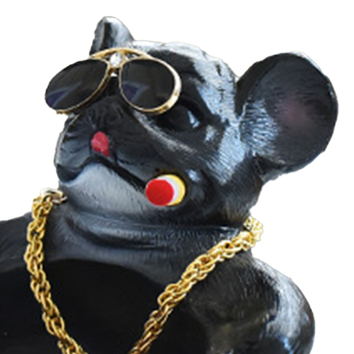 Cartoon Animal Ashtray Household Innovative Decorative Bully Dog Ashtray for Living Room Black