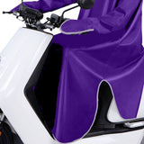 Electric Bike Raincoat Enlarged Protection Oxford Cloth Adults Sleeve Rain Poncho for Cycling Purple 5XL - Extra Image