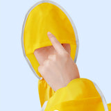 Electric Bike Raincoat Enlarged Protection Oxford Cloth Adults Sleeve Rain Poncho for Cycling Golden Yellow 5XL - Extra Image