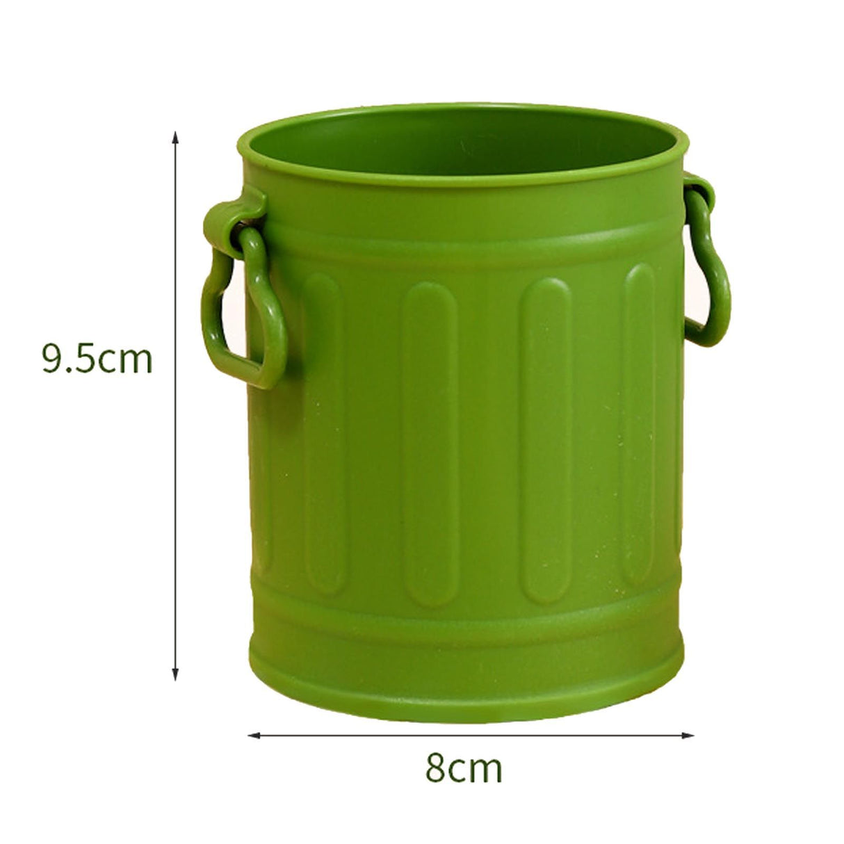 Plastic Pen Holder Cute Large Capacity Convenient Storage Pencil Container for Home School Office Green