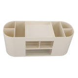 Pen Holder with Transparent Drawers Large Capacity Multiple Compartment Plastic Pencil Storage Organizer for Office Desk White