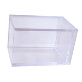 Acrylic Pencil Pen Holder Cup Transparent Clear Makeup Brush Storage Box Desktop Stationery Organizer for Office School Home - Top-Down View