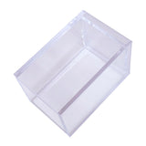 Acrylic Pencil Pen Holder Cup Transparent Clear Makeup Brush Storage Box Desktop Stationery Organizer for Office School Home