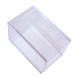 Acrylic Pencil Pen Holder Cup Transparent Clear Makeup Brush Storage Box Desktop Stationery Organizer for Office School Home