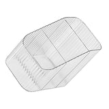 Pen Holder with 3 Compartments PP Transparent Makeup Brush Holder Desktop Stationery Organizer for Bedroom Dorm School Office