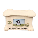 Pet Memorial Urns for Dog Ashes Pet Urns Box Dog Ashes Keepsake Box Dog Urn With 2 Paws Photo Display Bone Shaped Lid