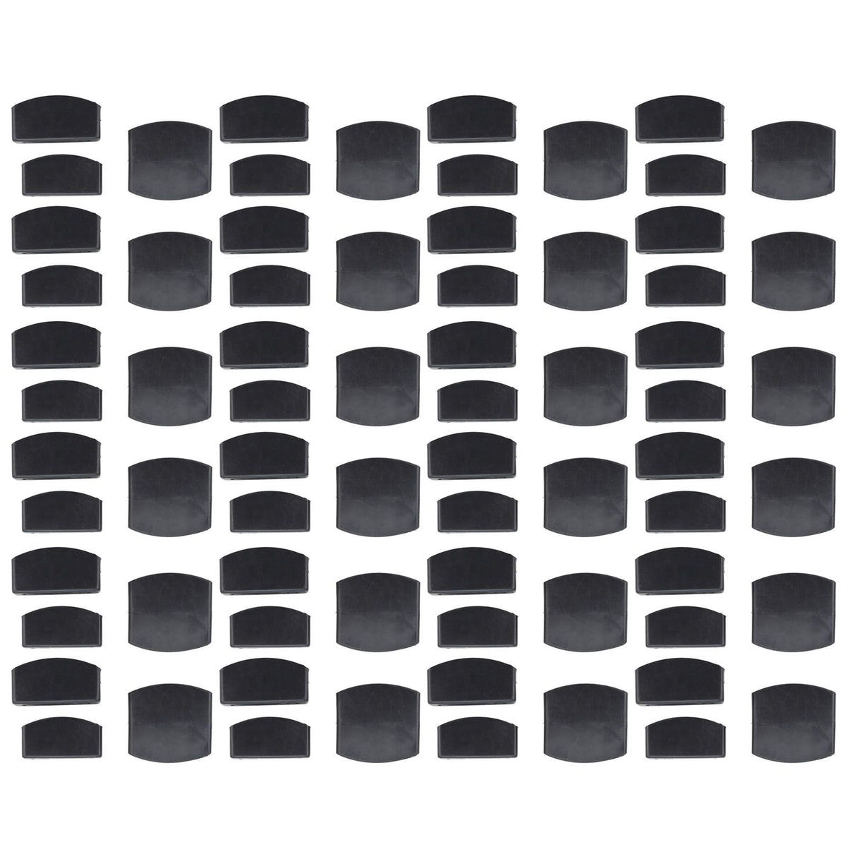 72Pcs Plastic Bed Slat End Caps Holders Centre Caps Plastic Connector Furniture Accessories for Holding and Securing Slats Black