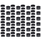 72Pcs Plastic Bed Slat End Caps Holders Centre Caps Plastic Connector Furniture Accessories for Holding and Securing Slats Black