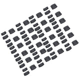 72Pcs Plastic Bed Slat End Caps Holders Centre Caps Plastic Connector Furniture Accessories for Holding and Securing Slats Black