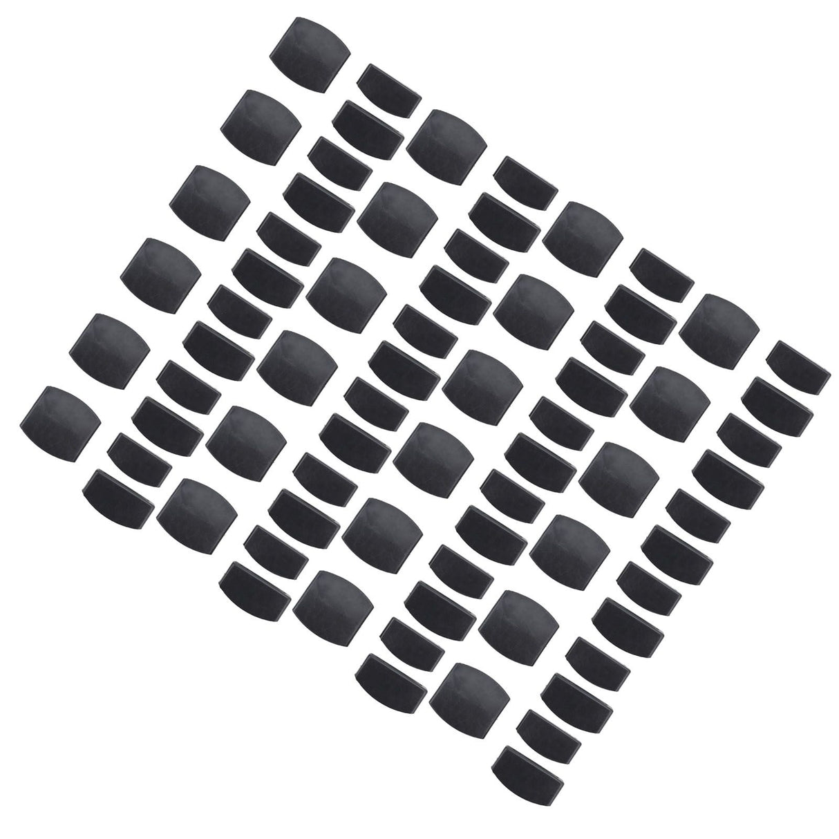 72Pcs Plastic Bed Slat End Caps Holders Centre Caps Plastic Connector Furniture Accessories for Holding and Securing Slats Black