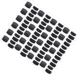 72Pcs Plastic Bed Slat End Caps Holders Centre Caps Plastic Connector Furniture Accessories for Holding and Securing Slats Black - 45-Degree Angle