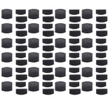 72Pcs Plastic Bed Slat End Caps Holders Centre Caps Plastic Connector Furniture Accessories for Holding and Securing Slats Black - Rear View