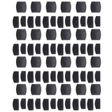 72Pcs Plastic Bed Slat End Caps Holders Centre Caps Plastic Connector Furniture Accessories for Holding and Securing Slats Black - Close-Up Angle