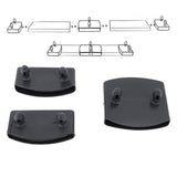 72Pcs Plastic Bed Slat End Caps Holders Centre Caps Plastic Connector Furniture Accessories for Holding and Securing Slats Black - Extra Image