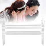 Acrylic Headband Holder Clear Jewelry Headband Organizer Headband Display Stand for Teen Girl Women Gifts