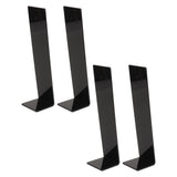 4 Pcs Acrylic Hair Band Display Stand Hair Clasp Hair Clasp Jewelry Display Holder for Shop Black - 45-Degree Angle