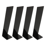 4 Pcs Acrylic Hair Band Display Stand Hair Clasp Hair Clasp Jewelry Display Holder for Shop Black