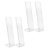 4 Pcs Acrylic Hair Band Display Stand Hair Clasp Hair Clasp Jewelry Display Holder for Shop Transparent - 45-Degree Angle