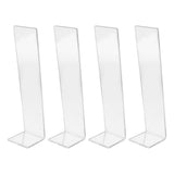 4 Pcs Acrylic Hair Band Display Stand Hair Clasp Hair Clasp Jewelry Display Holder for Shop Transparent - Extra Image