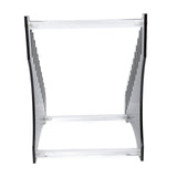 Record Storage Holder 12 Slots Acrylic Vinyl Record Organizer Easy Assembly Access Record Stand for Music Collection Album Black