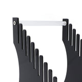 Record Storage Holder 12 Slots Acrylic Vinyl Record Organizer Easy Assembly Access Record Stand for Music Collection Album Black