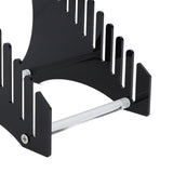 Record Storage Holder 12 Slots Acrylic Vinyl Record Organizer Easy Assembly Access Record Stand for Music Collection Album Black