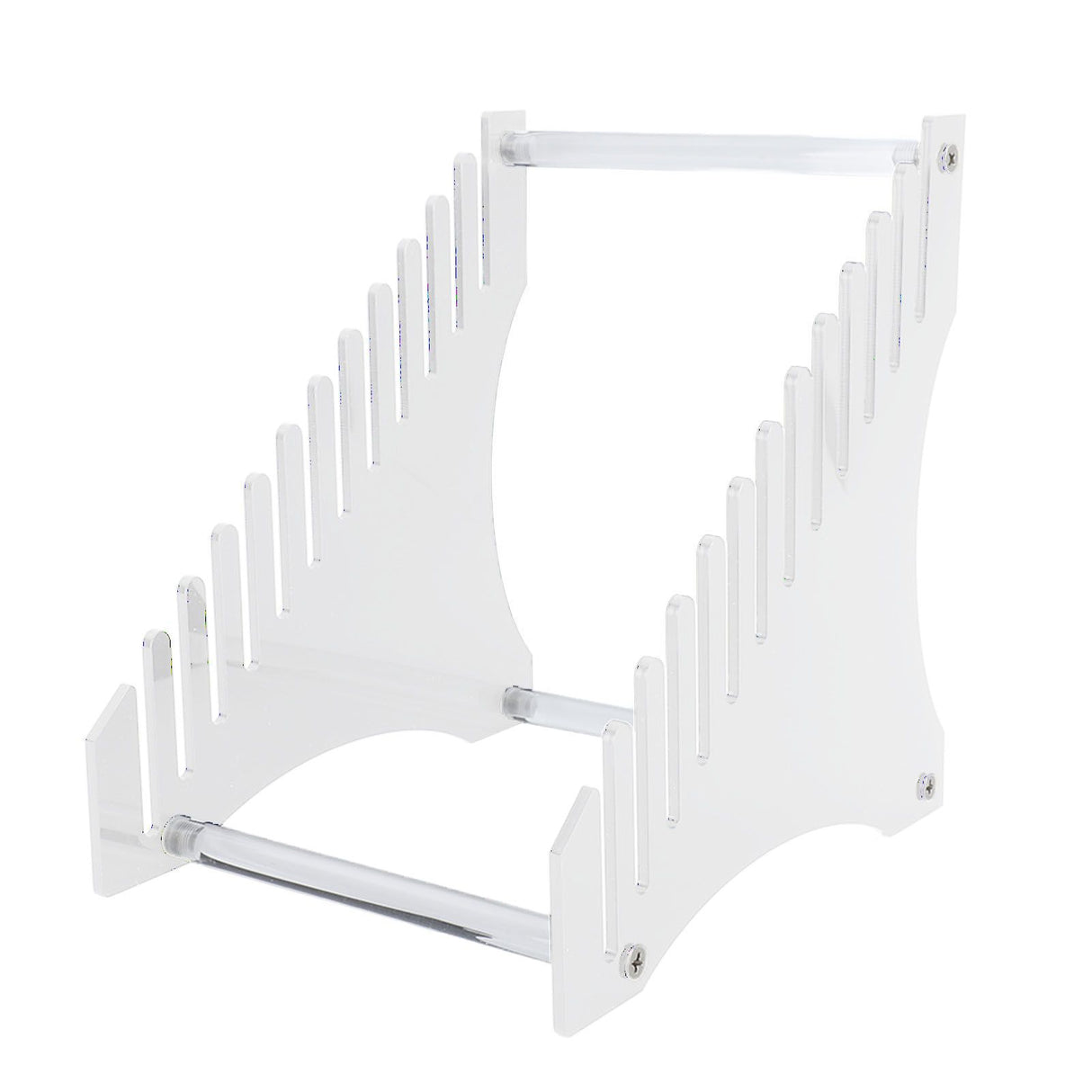Record Storage Holder 12 Slots Acrylic Vinyl Record Organizer Easy Assembly Access Record Stand for Music Collection Album Transparent