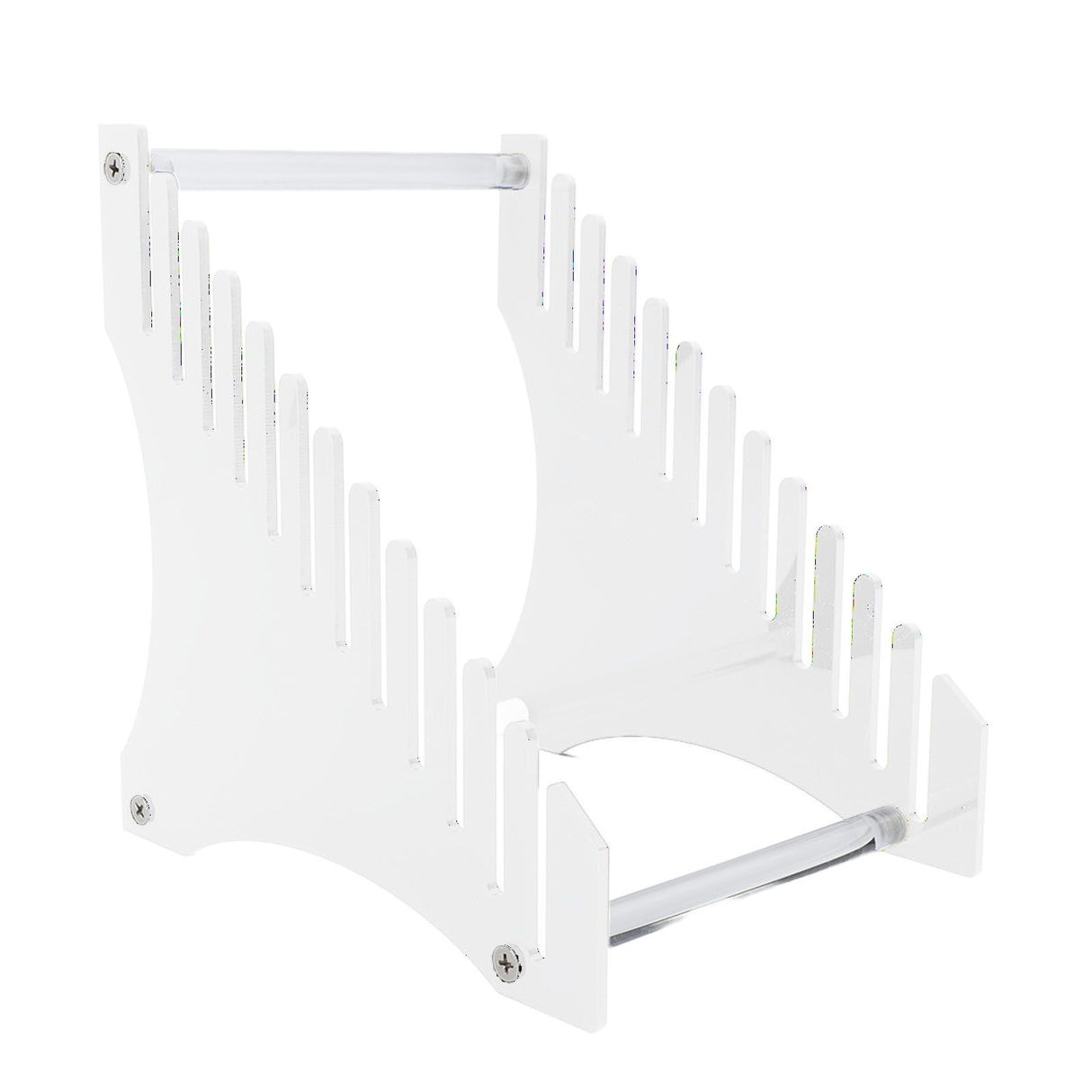 Record Storage Holder 12 Slots Acrylic Vinyl Record Organizer Easy Assembly Access Record Stand for Music Collection Album Transparent